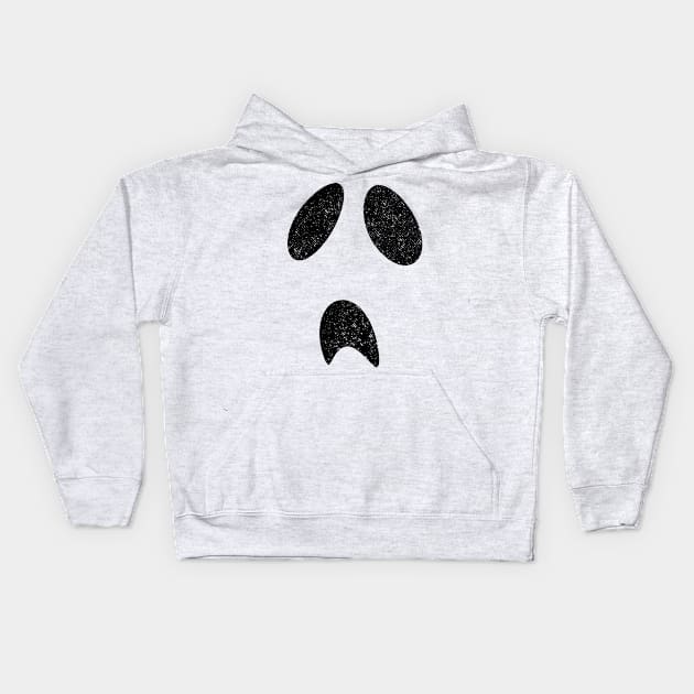 Boo Sad Ghost Kids Hoodie by MZeeDesigns